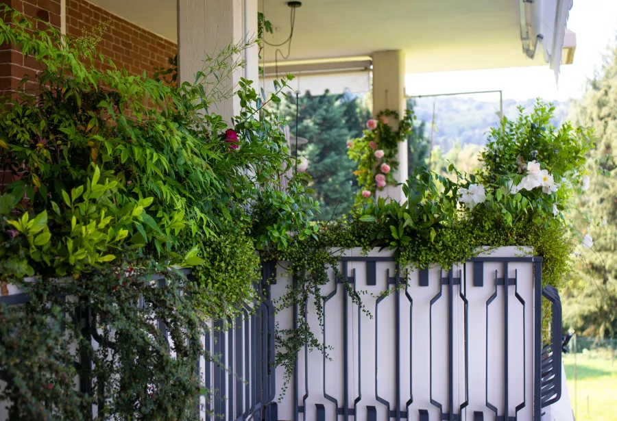 fioriere su misura con piante