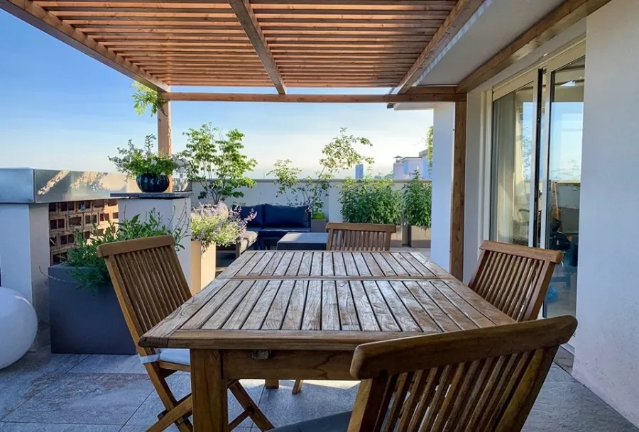 terrazzo vista collina