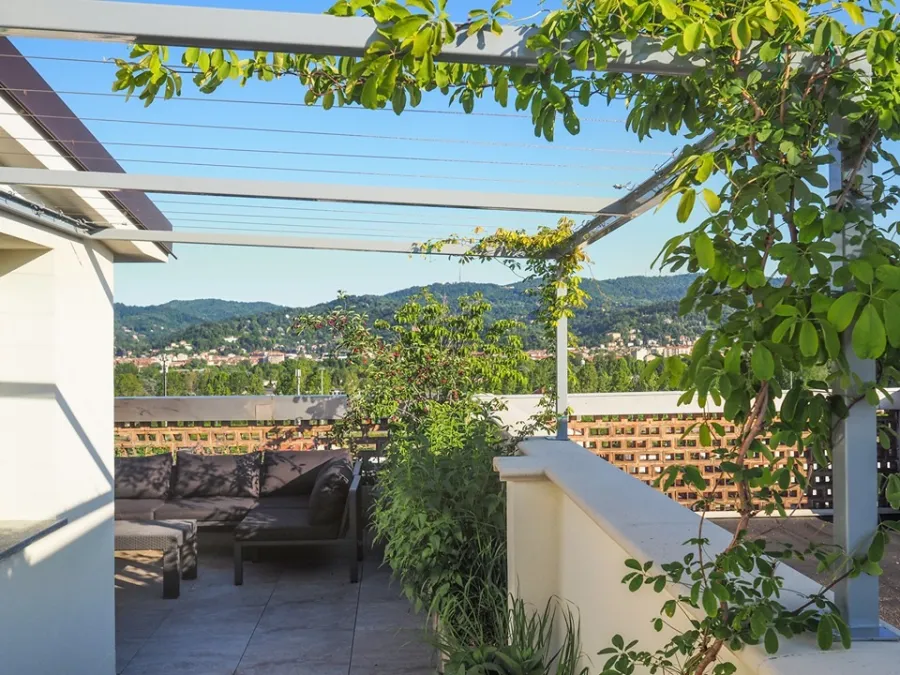 terrazzo vista collina